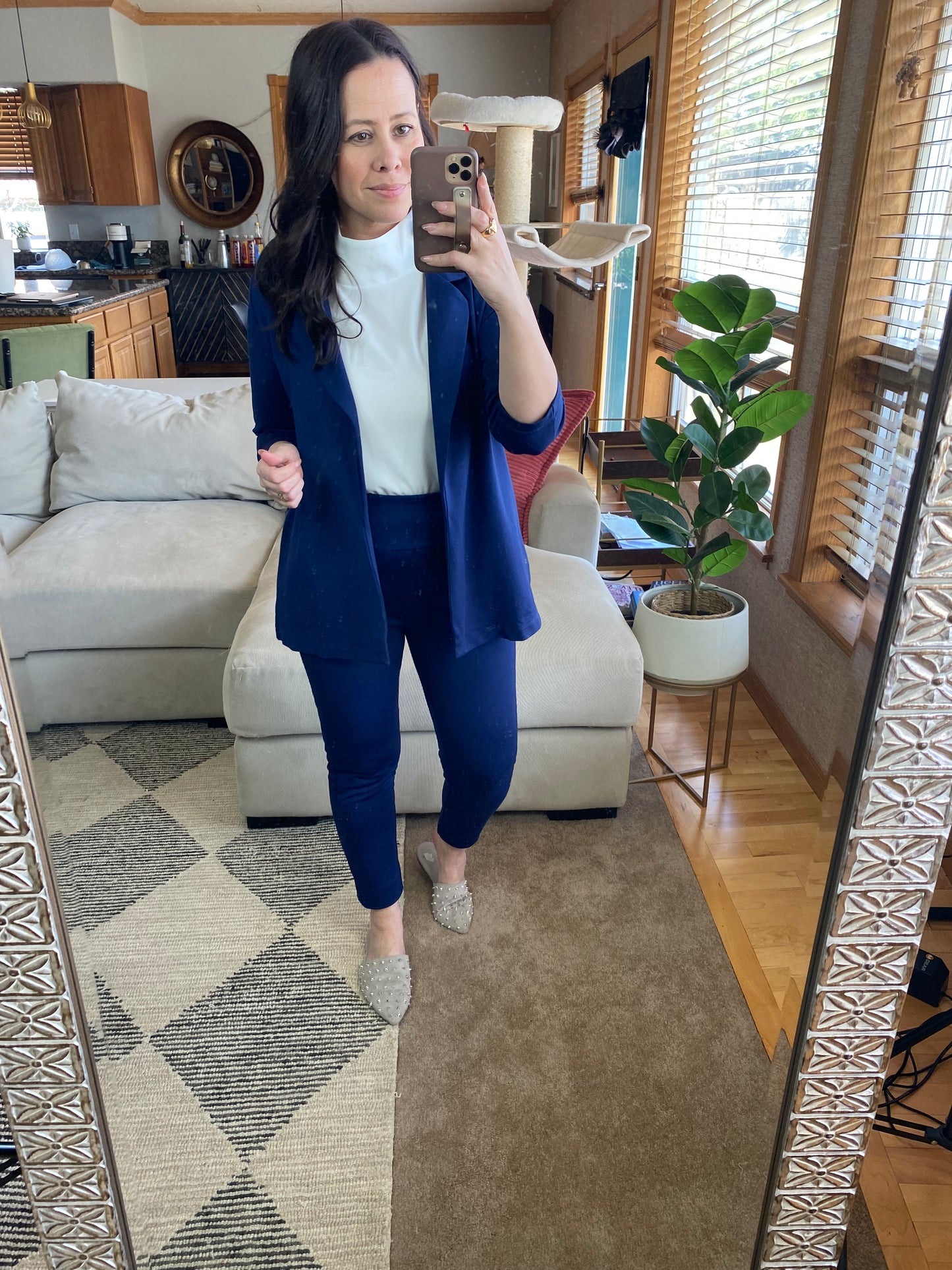 Magic 3/4 Blazer in Navy