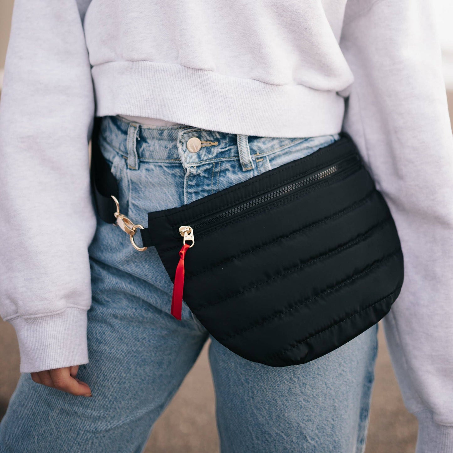 Jolie Puffer Belt Bag: Emerald
