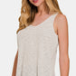Curved Hem Tank - Ivory