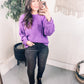 Thought It Over Textured Pullover