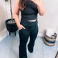 On the Move V Front Flare Leggings