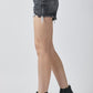 RISEN Black Distressed Denim Shorts