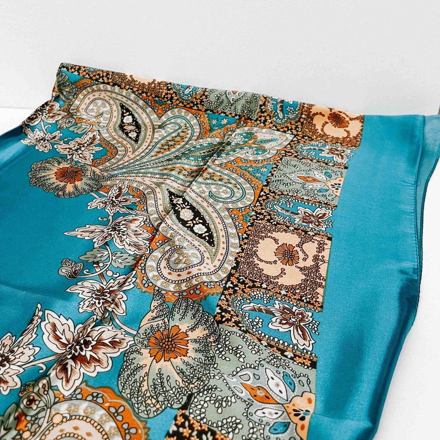 Milan Hair Scarf: Teal
