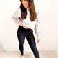 PRE-ORDER Molly Max Sculpt Diagonal Ribbed Leggings - (Shipping End of Oct/Early Sept)