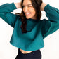 PRE-ORDER Izzy Inside-Out Cropped Sweatshirt (Ships End of Oct/Early Sept)