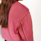 PRE-ORDER Izzy Inside-Out Cropped Sweatshirt (Ships End of Oct/Early Sept)