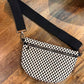 RESTOCKED! Westlyn Woven Bum Bag: Checkered Black