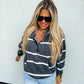 PREORDER: Summer Striped Easy Does It Pullover in Two Colors (ETA MID JULY)