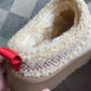 Fur Lined Sherpa Platform Slippers