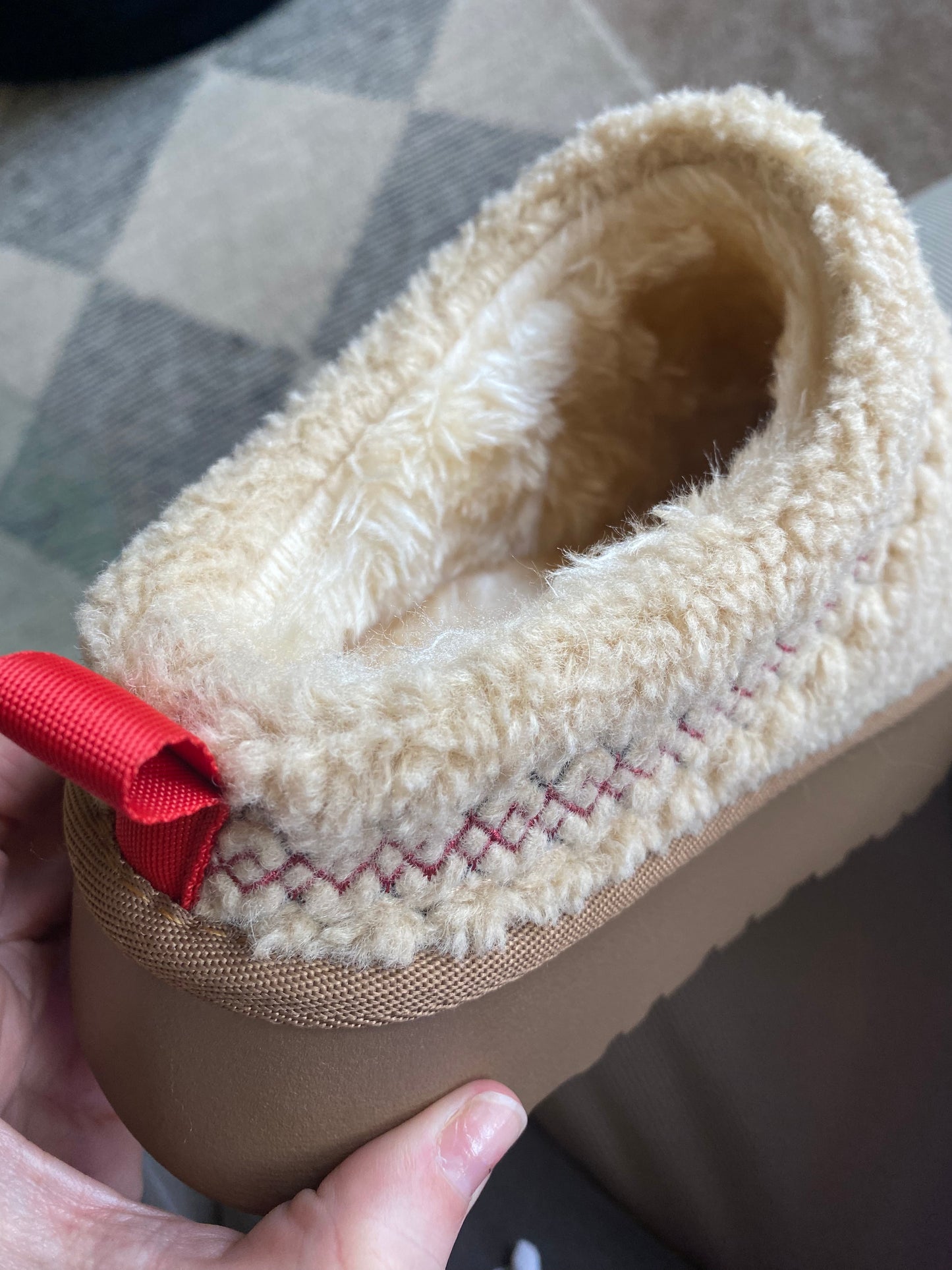 Fur Lined Sherpa Platform Slippers