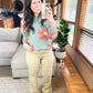 In The Groove Mod Floral Sweater