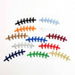 Football Laces Embroidery Patch - Gold