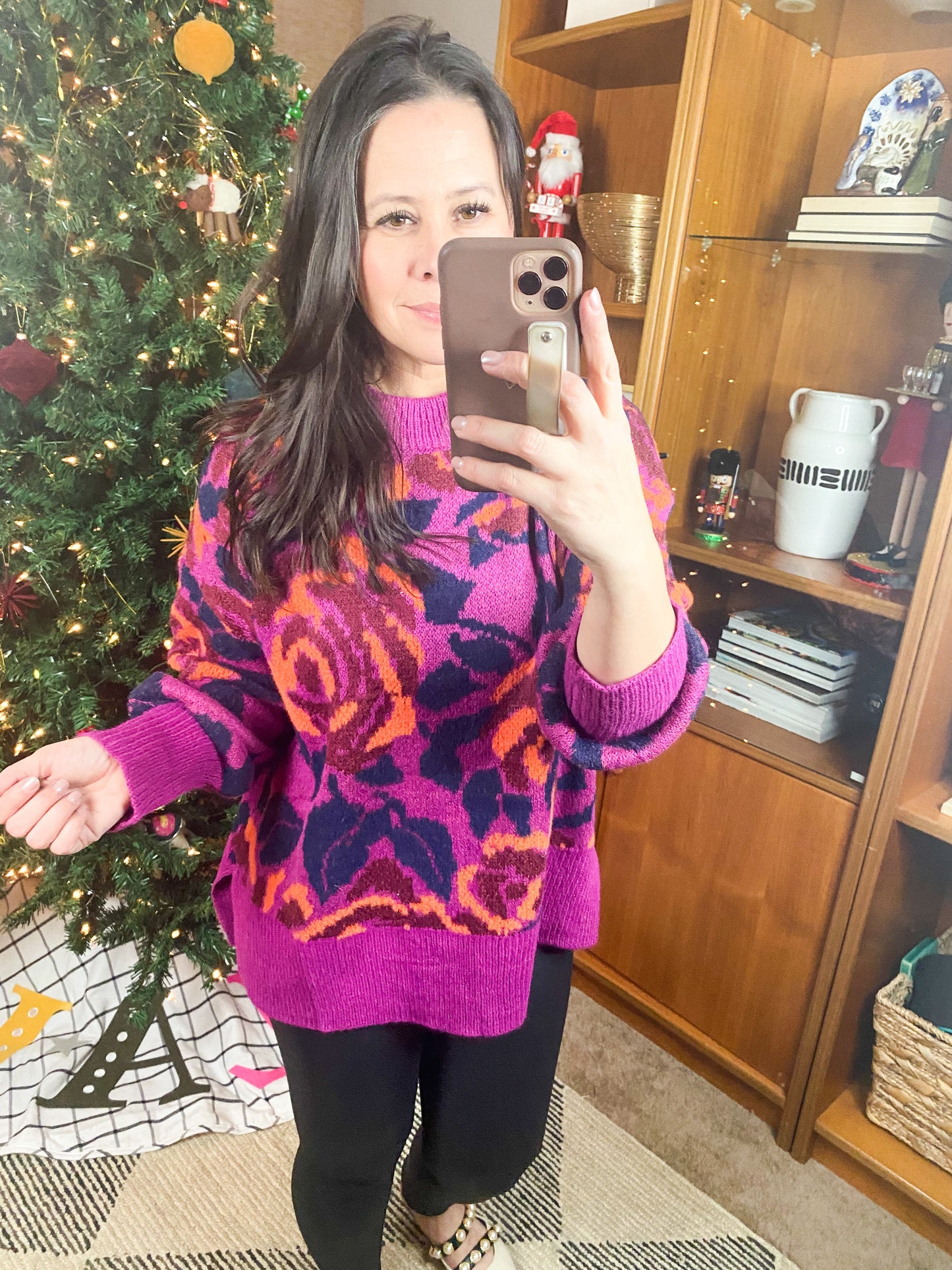 Rosie Posey Floral Sweater