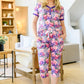 PREORDER: Short Sleeve Pajama Capri Set in Six Prints