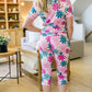 PREORDER: Short Sleeve Pajama Capri Set in Six Prints