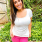 PREORDER: Lucy Lace Trim Ribbed Tee