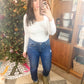 BAYEAS Distressed Cropped Jeans