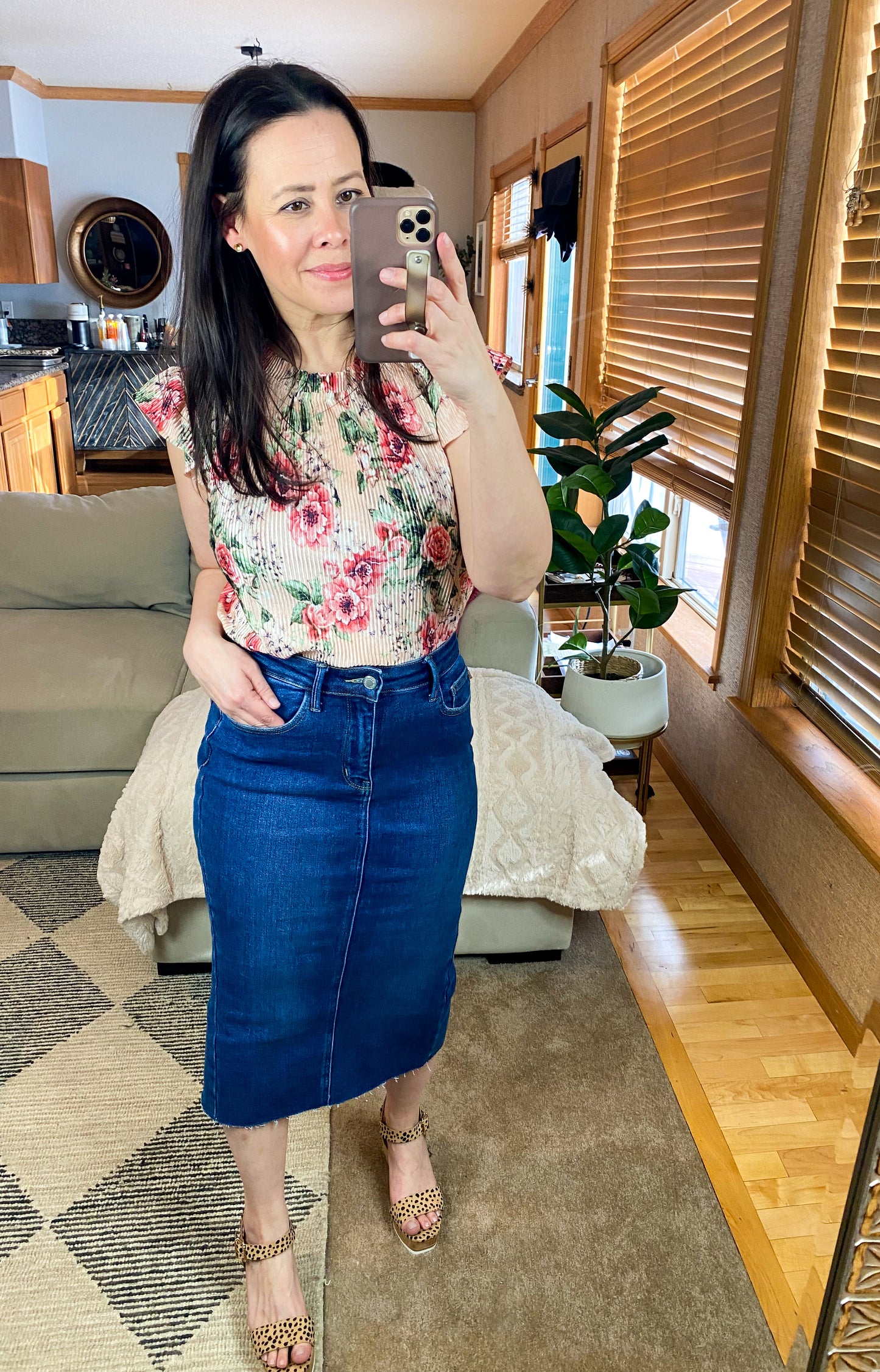 Making Me Blush Floral Top