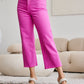 RFM Tummy Control Wide Leg Cropped Jeans - Pink Rogue