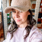 Lyla Sherpa Ball Cap in Black