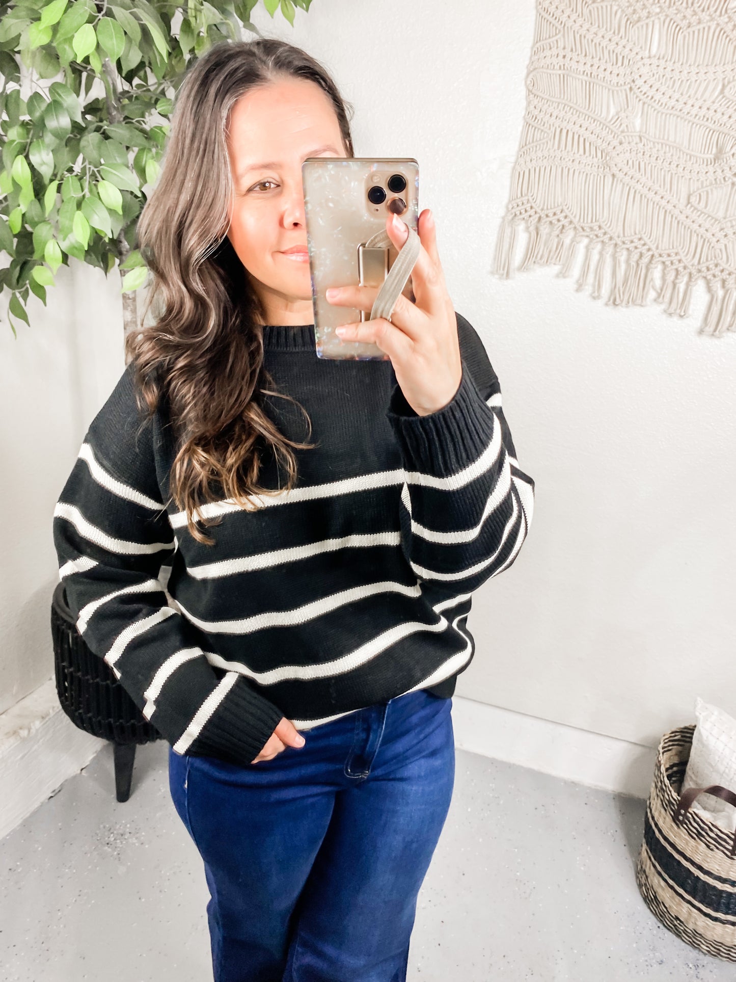 When in Doubt Striped Sweater