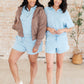 Meet Me by the Pier Collared Top in Sky Blue
