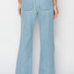 RISEN Pull On Drawstring Straight Jeans