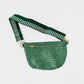 RESTOCKED! Westlyn Woven Bum Bag: Emerald