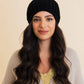 Chunky Cable Knit Pom Beanie: Ivory