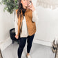 Neither Here Nor There Puffer Vest in Camel
