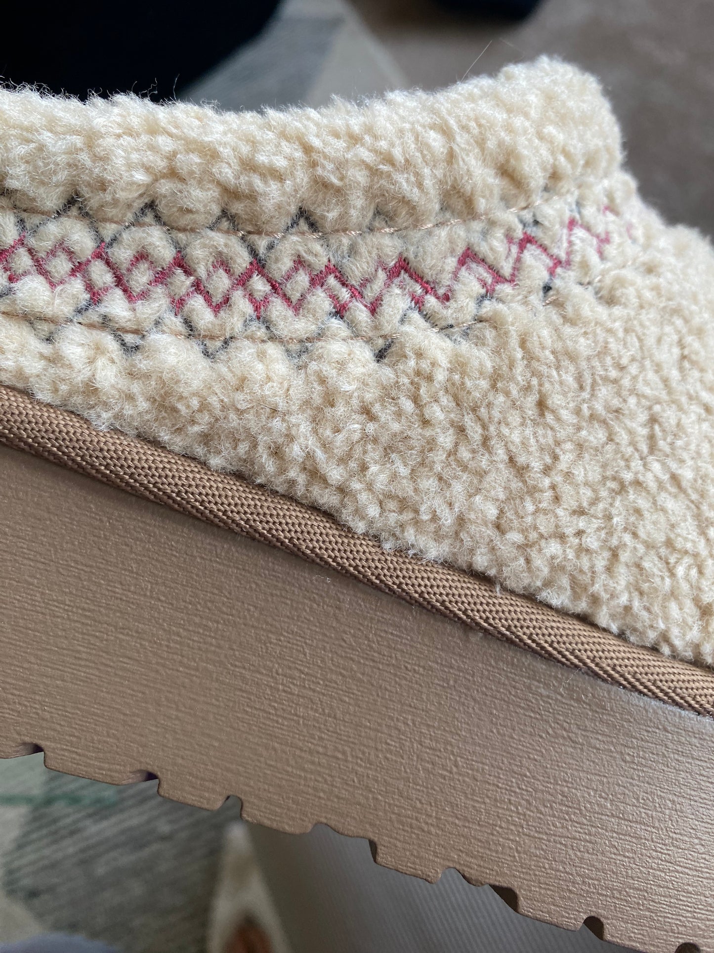Fur Lined Sherpa Platform Slippers