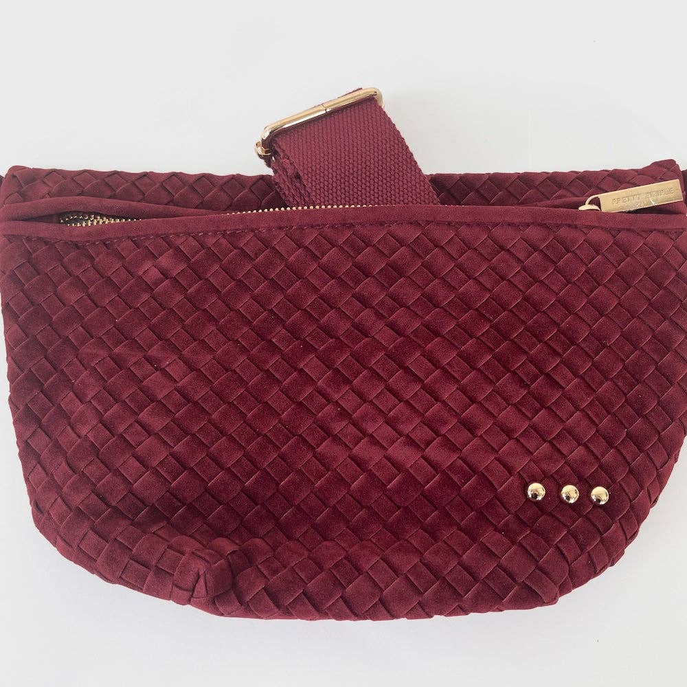 Suede Westlyn Woven Bum Bag - NEW COLORS!: Suede Chocolate