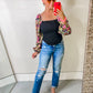 BAYEAS Mid Rise Distressed Ripped Straight Jeans