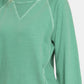 Pigment Dyed French Terry Sweatshirt w/Pockets - Green