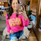 VACAY MODE Embroidered Knit Cover Up