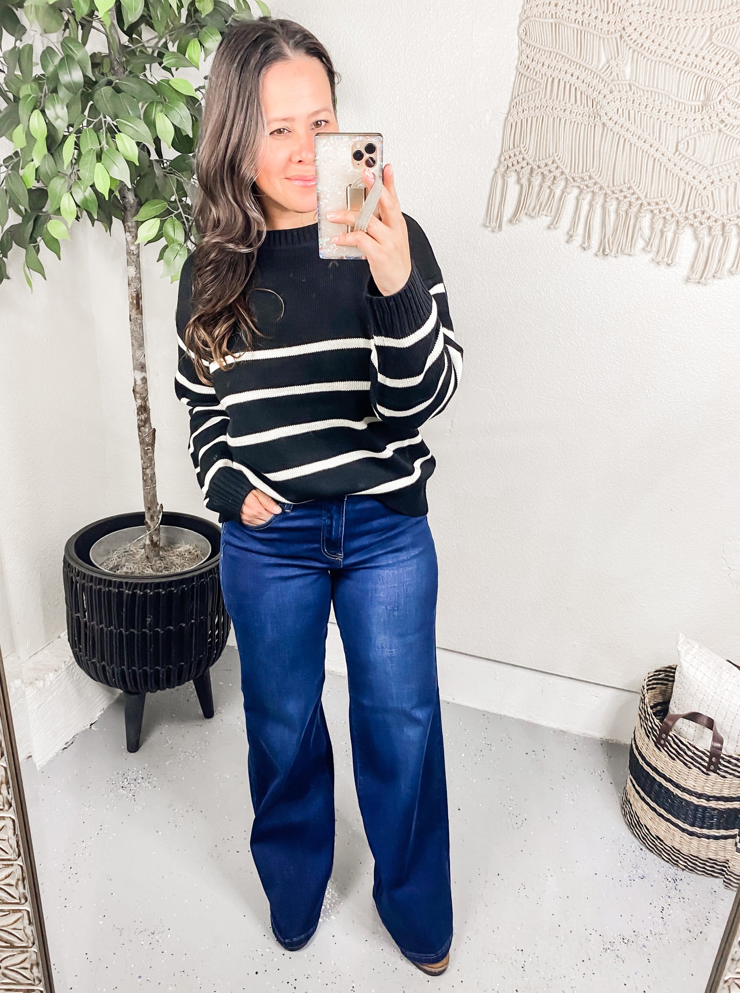 When in Doubt Striped Sweater