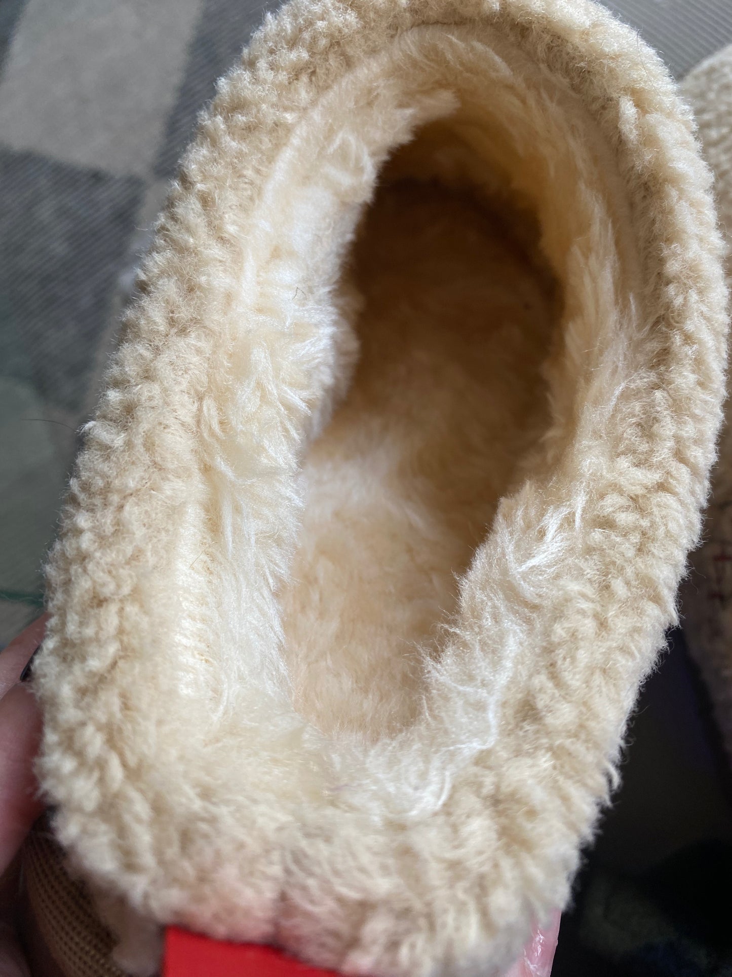 Fur Lined Sherpa Platform Slippers