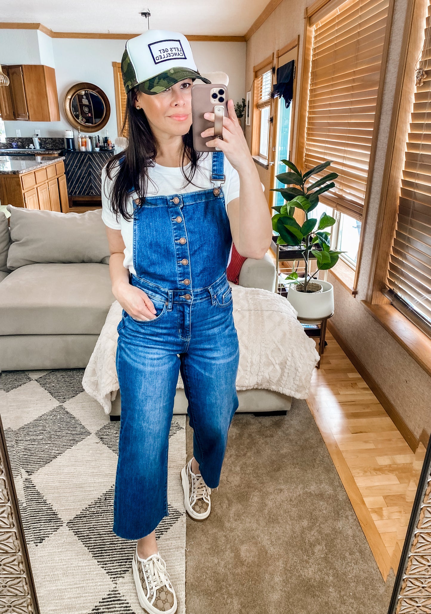 Judy Blue Crop Wide Leg Denim Overalls