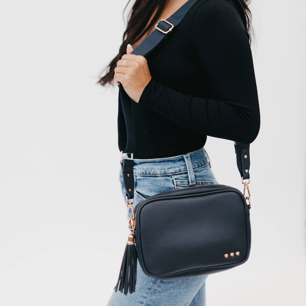 Callie Canvas Adjustable Strap: Brown