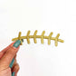 Football Laces Embroidery Patch - Gold