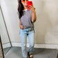 What's Going On Striped Sleeveless Top