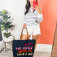 Navy Drink On A Boat Tote