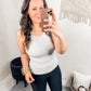 Total Brami Slim Fit High Neck Ribbed Tank Top - Multiple Colors