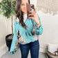 Southwest Sunrise Patchwork Hoodie
