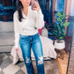 Requisite Request Surplice Crop Sweater
