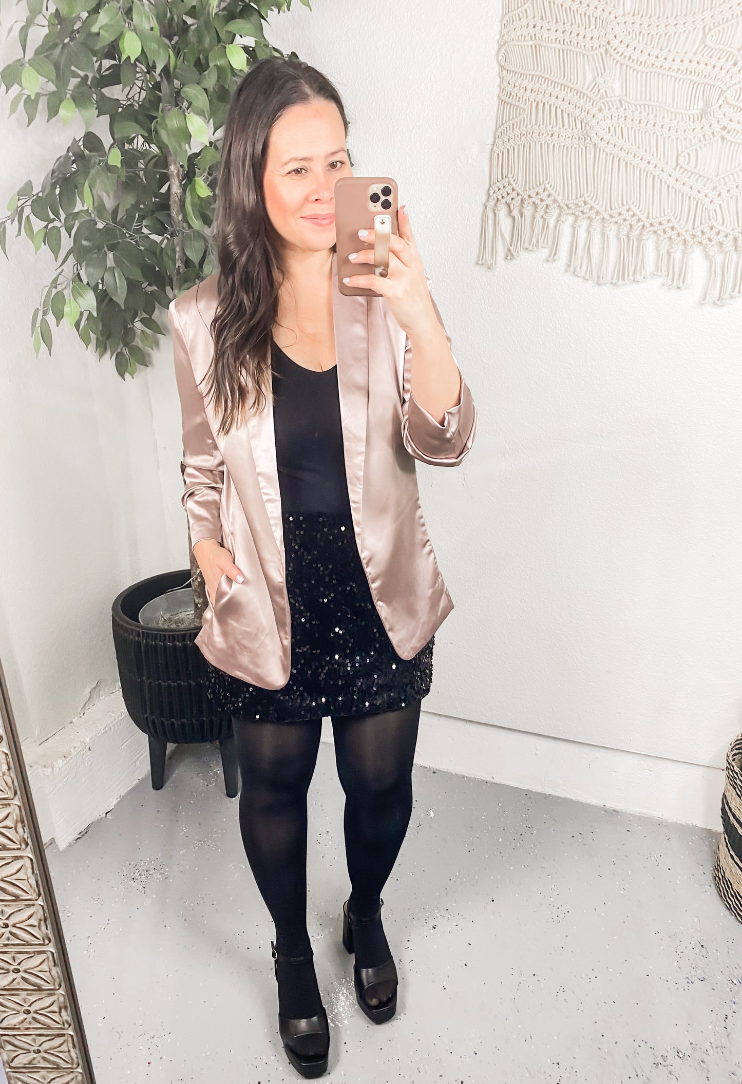 Go Ahead Now Sequin Skirt