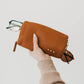 Skyla 2-in-1 Glasses Case Holder: Brown
