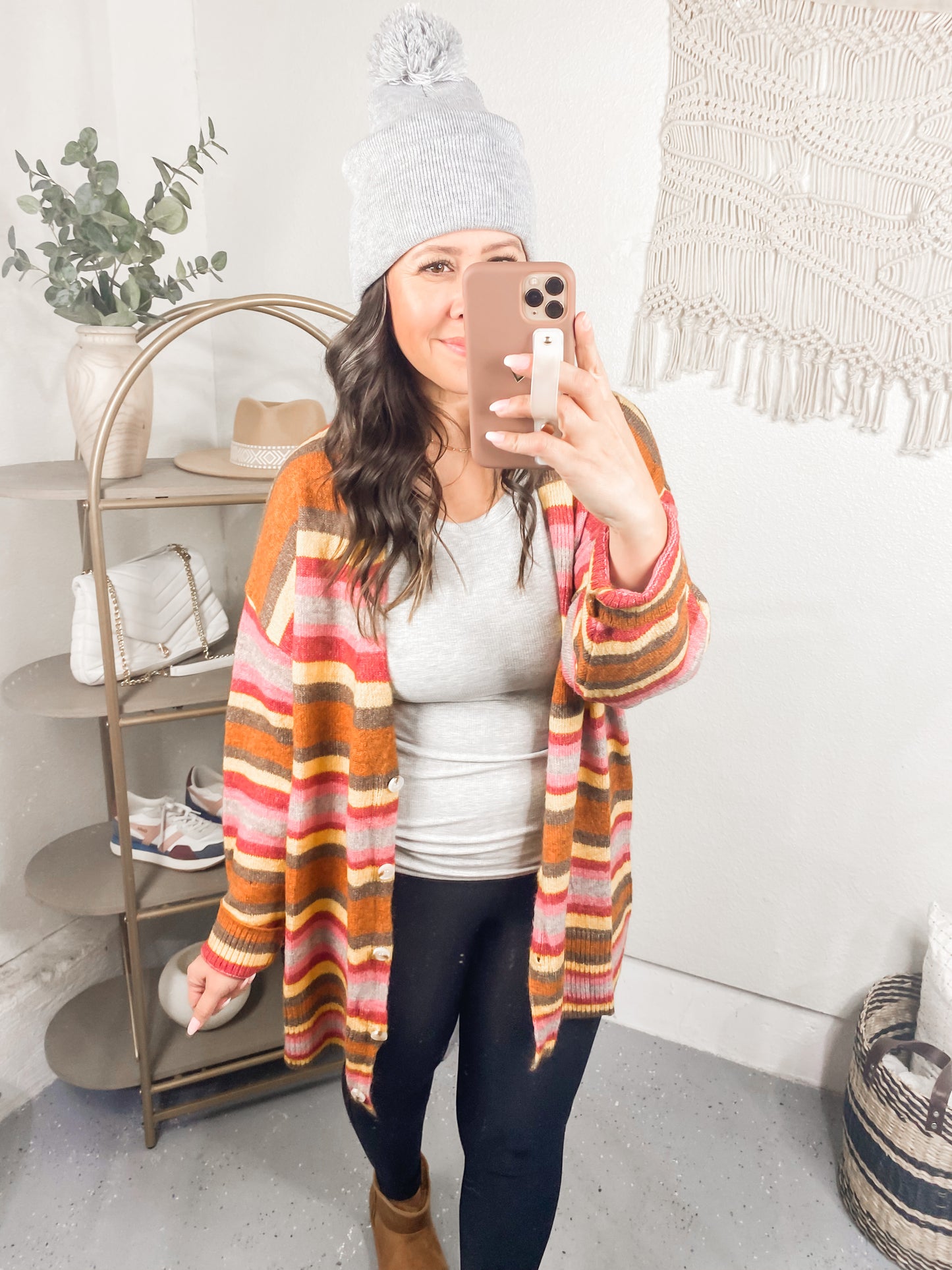 Henny Penny Striped Cardigan