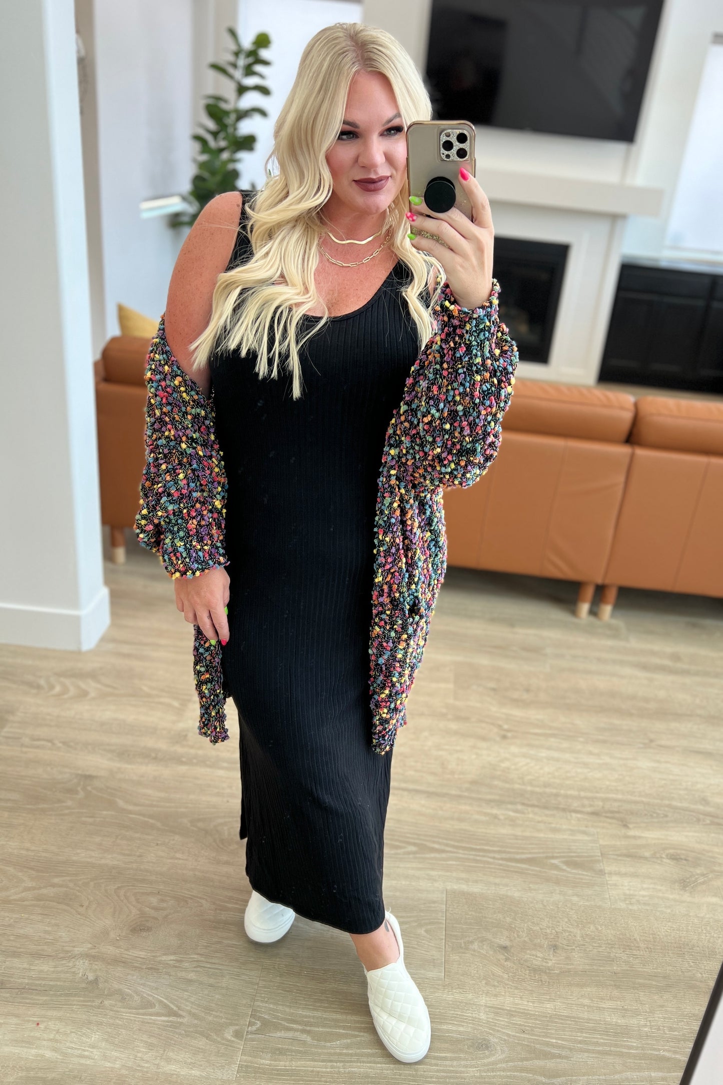 No Time Like The Present Confetti Cardigan