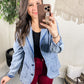 Business Brunch Denim Blazer